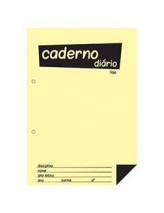 Caderno Diario Liso 25x17,6 (B5) 40fls 60grs 1un