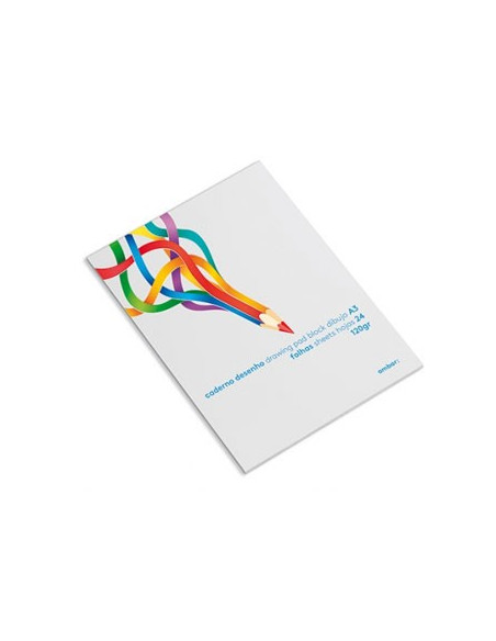 Caderno Desenho Colado Ambar School A3 120gr 24Fls