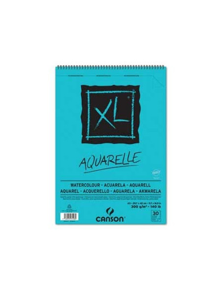 Bloco Espiralado A3 Canson XL Aquarelle 300gr 30 Folhas