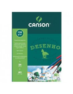 Bloco Desenho A3 Canson 120gr 24 Folhas