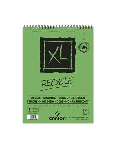 Bloco Espiralado Canson XL Recycle A3 160gr 50F