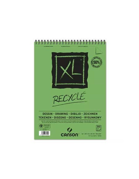 Bloco Espiralado Canson XL Recycle A3 160gr 50F