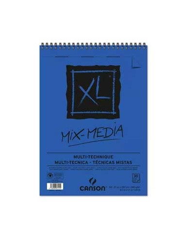 Bloco Espiralado Canson XL Mix Media A4 300gr 30F