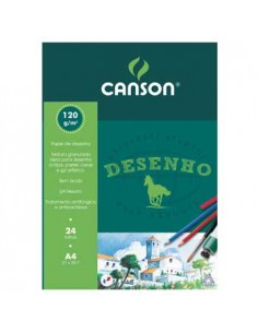 Bloco Desenho A4 Canson 120gr 24 Folhas