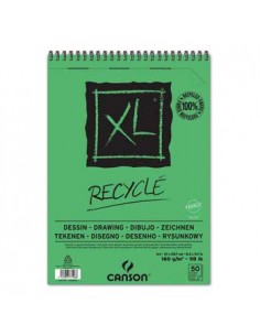Bloco Espiralado Canson XL Recycle A4 160gr 50F