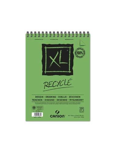 Bloco Espiralado Canson XL Recycle A5 160gr 25F