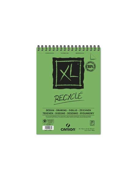 Bloco Espiralado Canson XL Recycle A5 160gr 25F