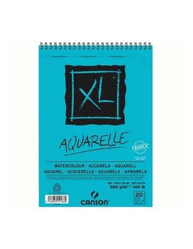 Bloco Espiralado A5 Canson XL Aquarelle 300gr 20 Folhas