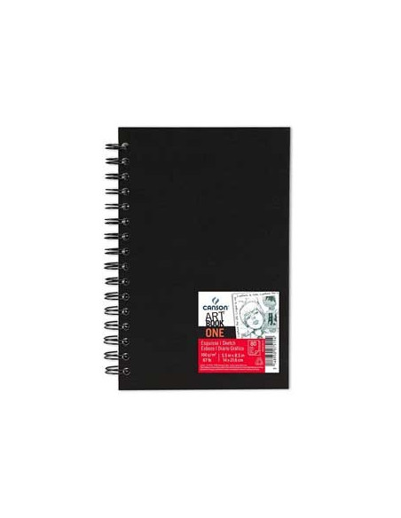 Bloco Espiral Grafico Canson Sketch One Fino A5 100g 80Fls