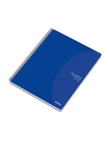 Caderno Espiral Ambar C/Azul A4 Quadriculado 70gr 80Fls