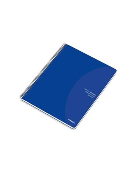 Caderno Espiral Ambar C/Azul A4 Quadriculado 70gr 80Fls