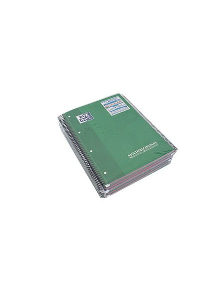 Caderno Espiral Oxford Plastico 3 Separadores A4 Quadr,120 F