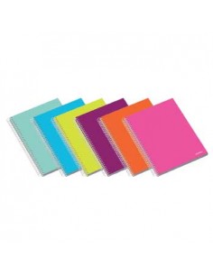 Caderno Espiral Capa Dura Ambar School A5 Quadric 70g 100Fls