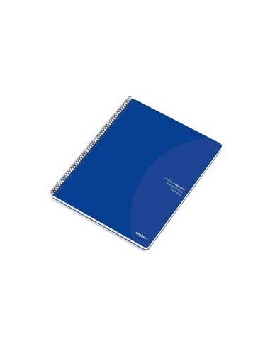 Caderno Espiral Ambar C/Azul A5 Pautado 70gr 80Fls