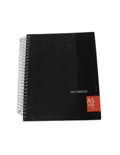 Caderno Espiral NoteBook A5 Pautado C/Cartao 150Fls 70g 5un