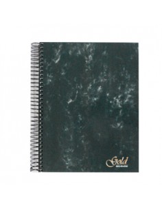 Caderno Espiral A5 Quadriculado Capa Dura 120Fls 70g 4 Furos