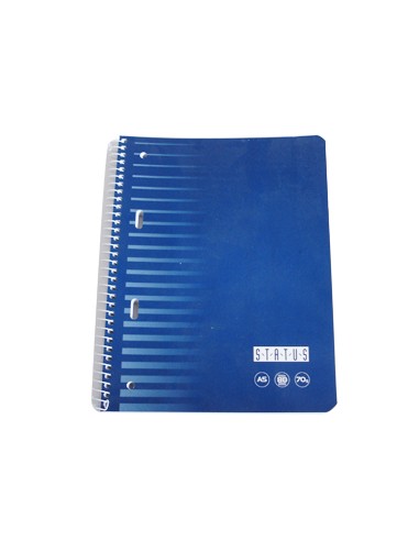 Caderno Espiral EnriStatus A5 Quadriculado 80 Fls 70gr