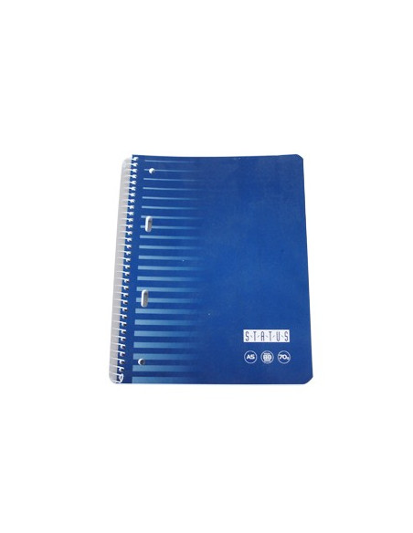 Caderno Espiral EnriStatus A5 Quadriculado 80 Fls 70gr