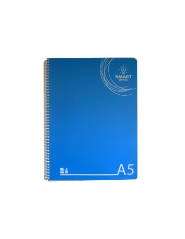 Caderno Espiral A5 Smart Office Capa Plastico Quadriculad