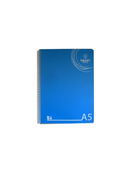 Caderno Espiral A5 Smart Office Capa Plastico Quadriculad