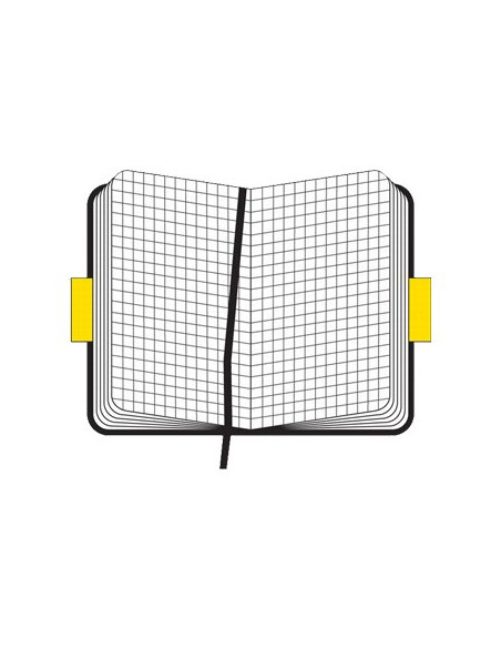 Bloco Notas de Bolso Quadriculado Moleskine Classico Vermelh