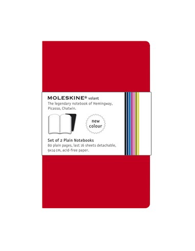 Volant de Bolso Liso Moleskine Vermelho Pack 2un