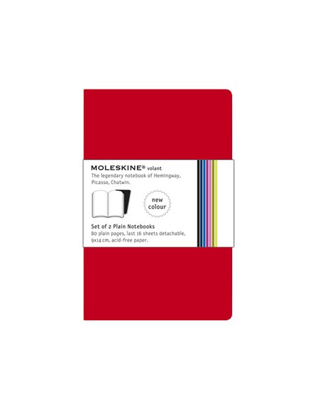 Volant de Bolso Liso Moleskine Vermelho Pack 2un