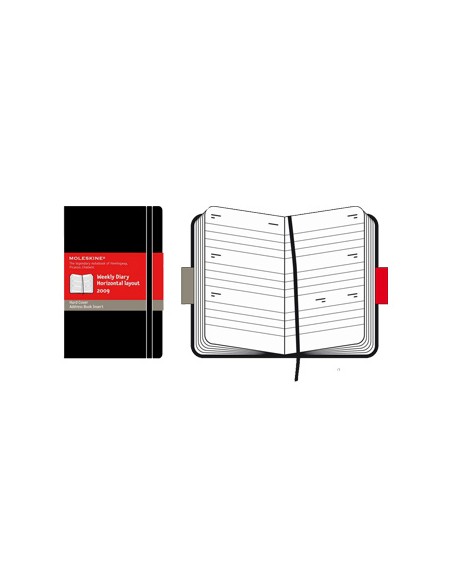 Volant Pautado Moleskine Azul Claro Pack 2un