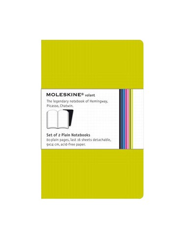 Volant XS Liso Moleskine Verde Claro Pack 2un