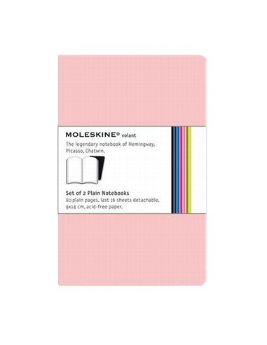 Volant de Bolso Pautado Moleskine Rosa Pack 2un