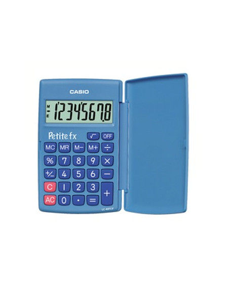 Calculadora de Bolso Casio LC401LV Azul 8 Digitos