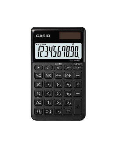 Calculadora de Bolso Casio SL1000SCBK Preto 10 Digitos