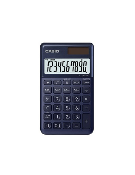 Calculadora de Bolso Casio SL1000SCNY Azul Escuro 10 Digitos