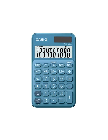 Calculadora de Bolso Casio SL310UCBU Azul Turquesa 8 Digitos