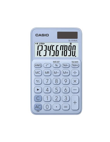 Calculadora de Bolso Casio SL310UCLB Azul Claro 8 Digitos