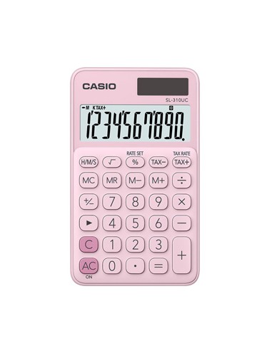 Calculadora de Bolso Casio SL310UCPK Rosa 8 Digitos