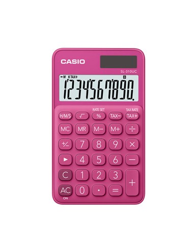 Calculadora de Bolso Casio SL310UCRD Vermelho 8 Digitos