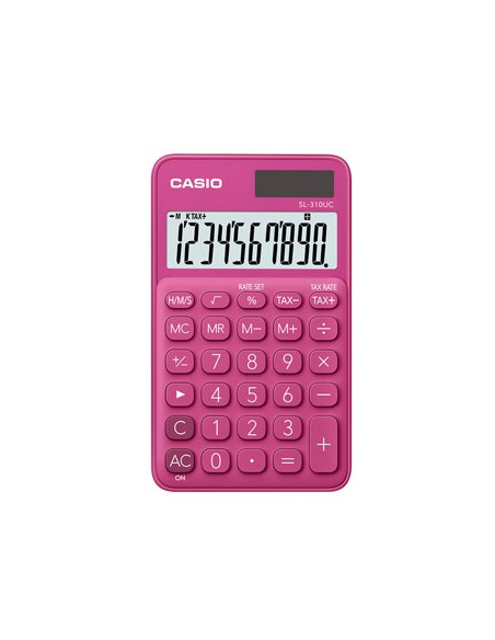 Calculadora de Bolso Casio SL310UCRD Vermelho 8 Digitos