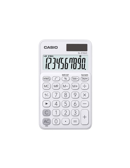 Calculadora de Bolso Casio SL310UCWE Branco 8 Digitos