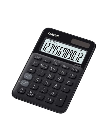 Calculadora de Secretaria Casio MS20UCBK Preto 12 Digitos