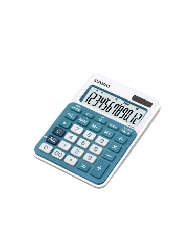 Calculadora de Secretaria Casio MS20UCBU Azul 12 Digitos