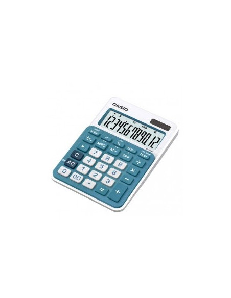Calculadora de Secretaria Casio MS20UCBU Azul 12 Digitos
