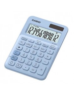 Calculadora de Secretaria Casio MS20UCLB Azul Claro12Digitos