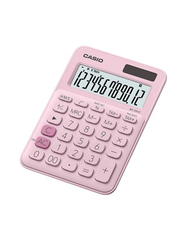 Calculadora de Secretaria Casio MS20UCPK Rosa 12 Digitos