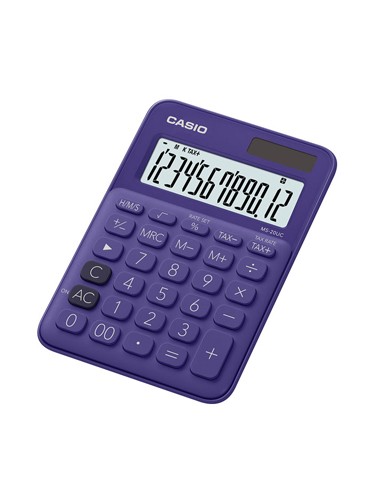 Calculadora de Secretaria Casio MS20UCPL Roxo 12 Digitos