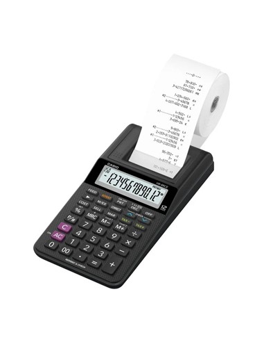 Calculadora de Secretaria Casio HR8RCE 12Dig - Preto