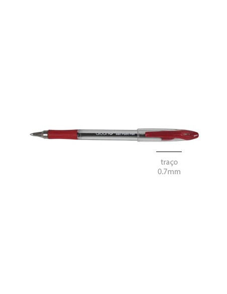 Esferografica Ball Point Grip 0.7mm Vermelho 1 unid