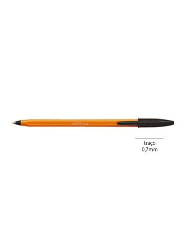 Esferografica Ball Point Fine BIC Orange Preto Cx 20un