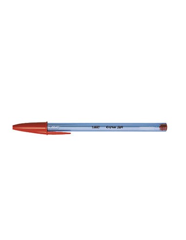 Esferografica Ball Point BIC Cristal Soft vermelho Cx 50un