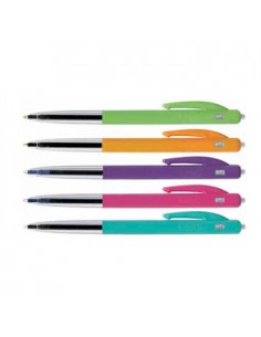 Esferográfica Ball Point M10 1,0 BIC (Retractil) Azul CX 50u